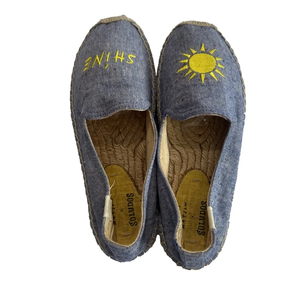 Soludos x Mary Matson Sunshine Double Platform Espadrilles Women's 6.5 EUC